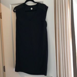 IAN R.N. Black Silk Sheath Dress M